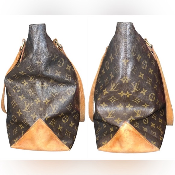 LOUIS VUITTON Authentic Cabas Mezzo TH0032 Shoulder Bag Code Large Tote Bag - Picture 3 of 13